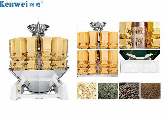 Carbon Steel Multihead Weigher Dengan Hopper Plastik 2.0L