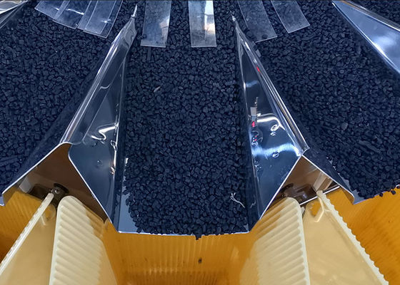 Carbon Steel Multihead Weigher Dengan Hopper Plastik 2.0L
